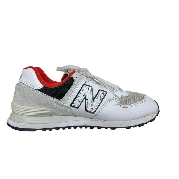 New Balance 574 Playing Card White Sneakers, ML574WA2, Men's Size 9 - Picture 3 of 9